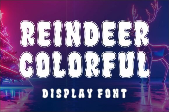 Bring Joyful Energy to Your Designs with Reindeer Colorful