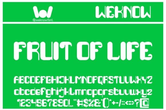 Exploring the Creative Flexibility of the Fruit of Life Typeface