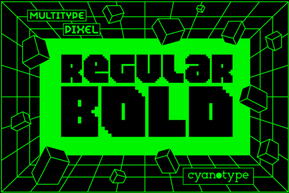 Give Your Designs a Digital Edge with MultiType Pixel Bold