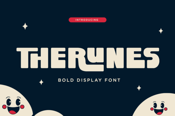 Therunes: A Bold Typeface for Retro-Futuristic Branding