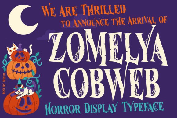 Zomelya Cobweb: A Typeface for Haunting Design Projects